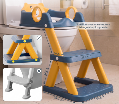 Marchepied de toilettes pliable