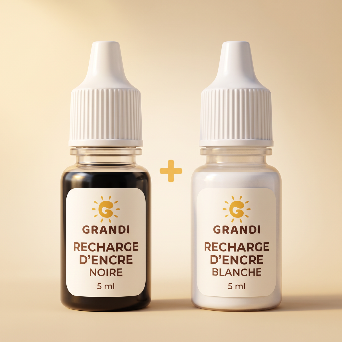 Recharges d’encre noire et blanche