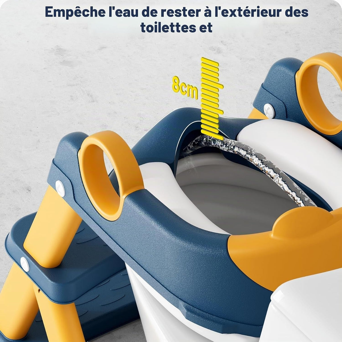 Marchepied de toilettes pliable